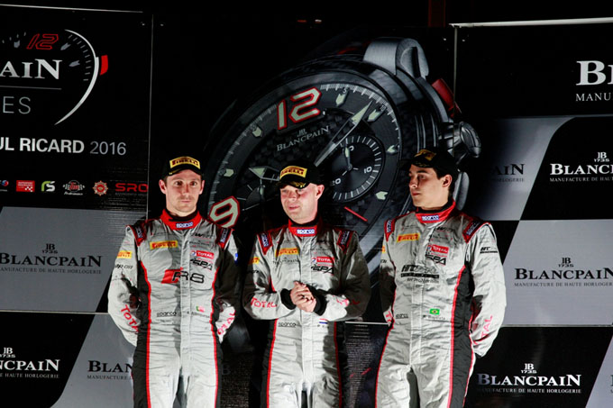 WRT podium Albuquerque Magnussen Baptista
